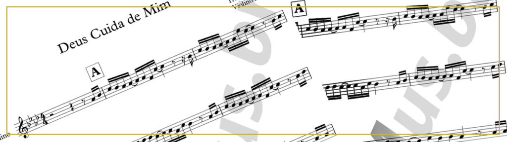 Deus Cuida de Mim - Partitura grátis